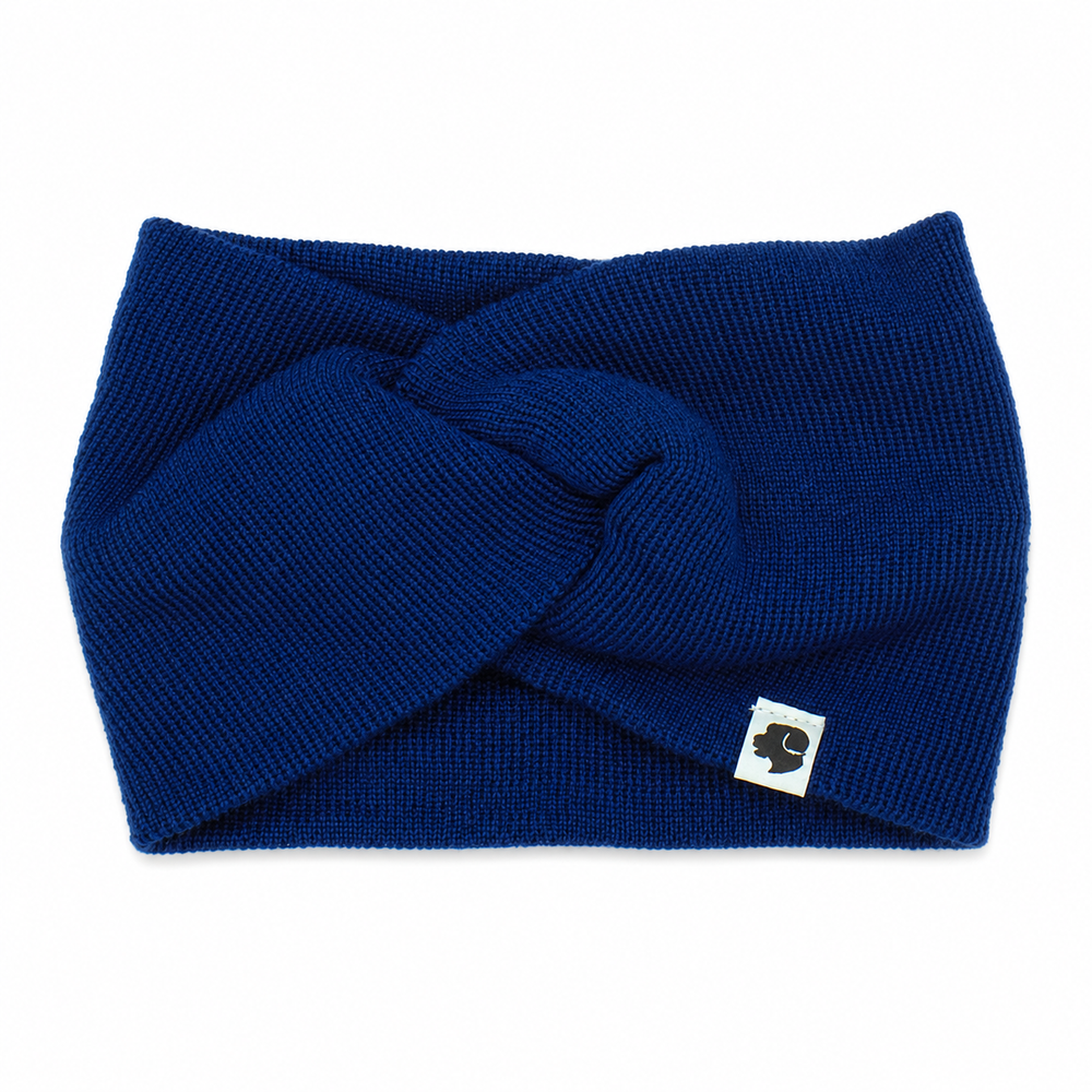 Stirnband Knoten Navy
