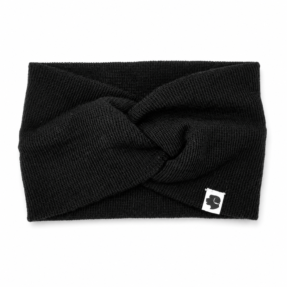 Stirnband Knoten Schwarz