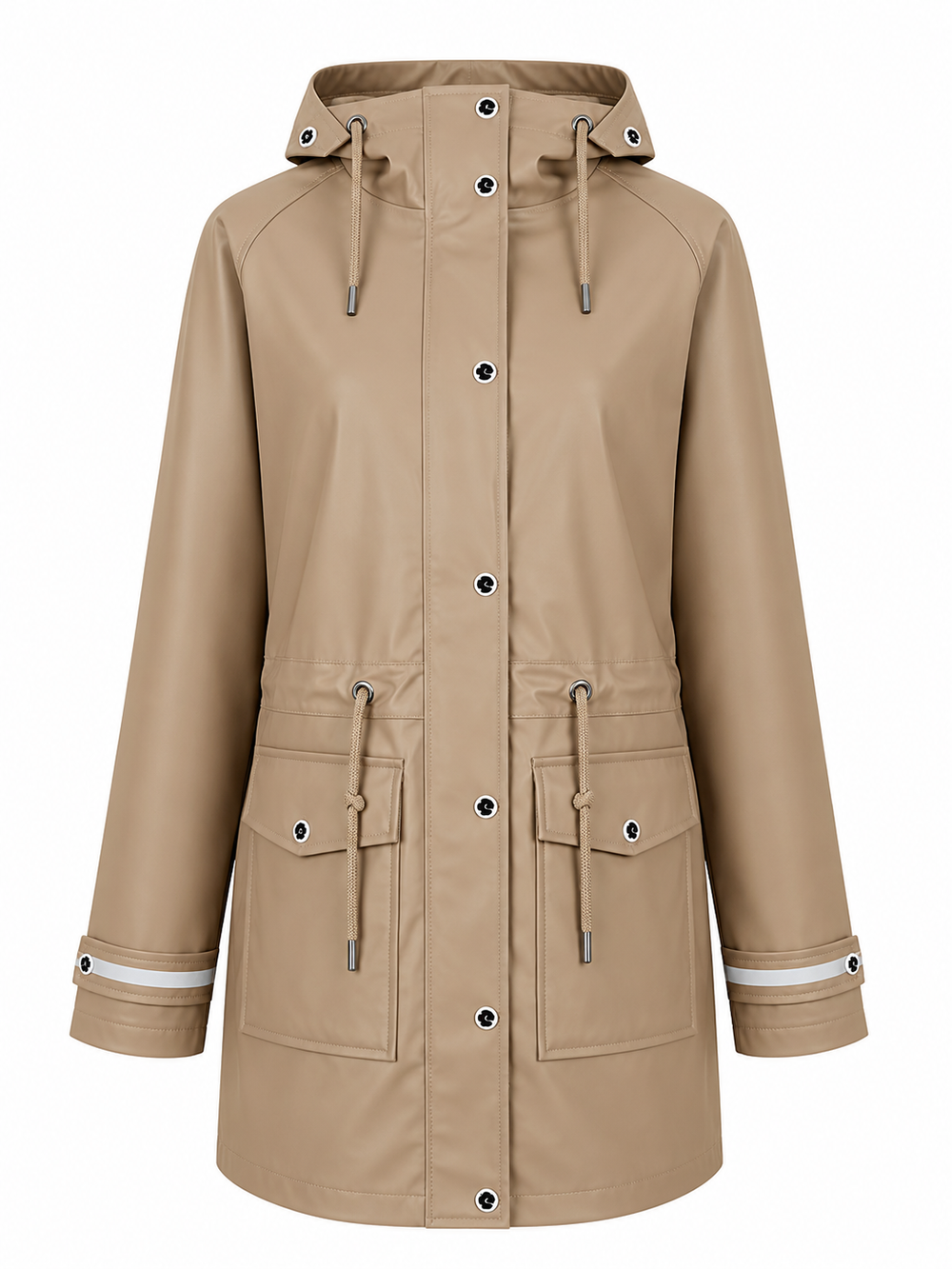 Regenmantel Damen Taupe
