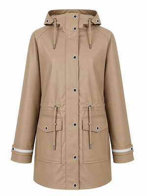 Regenmantel Damen Taupe