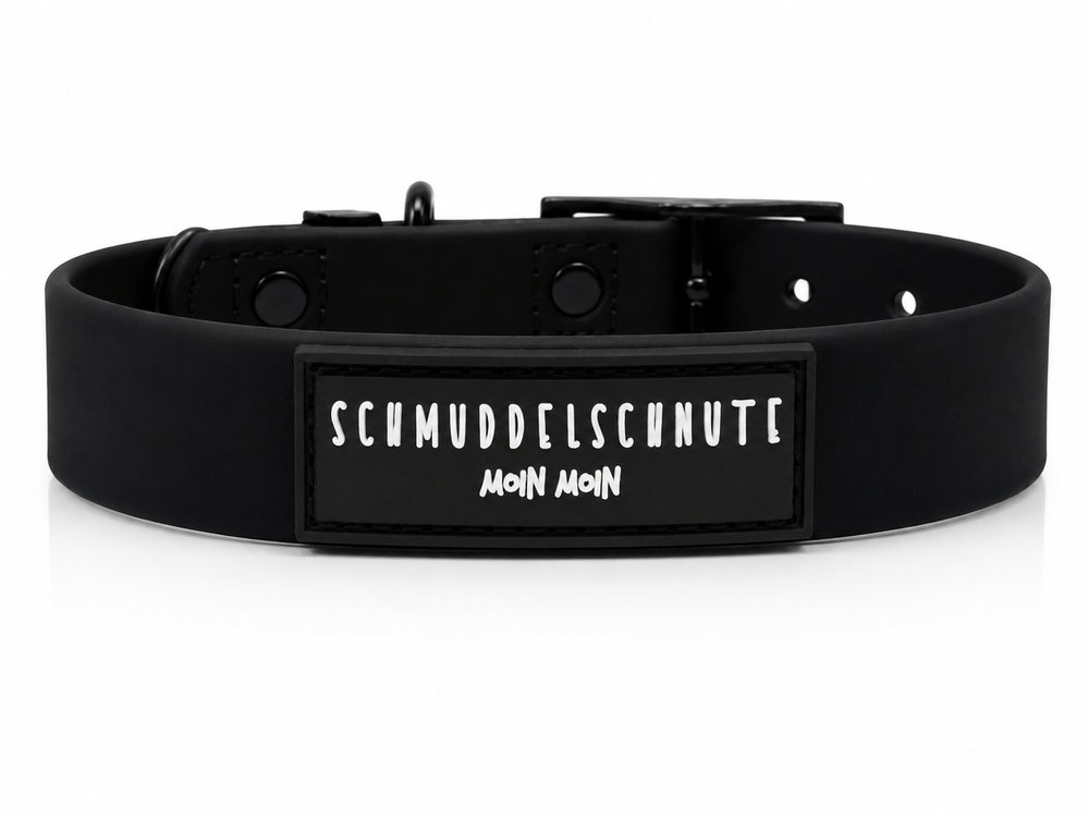 Hundehalsband "Schietwedda" Schwarz