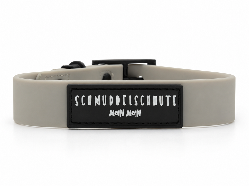 Hundehalsband "Schietwedda" Grau