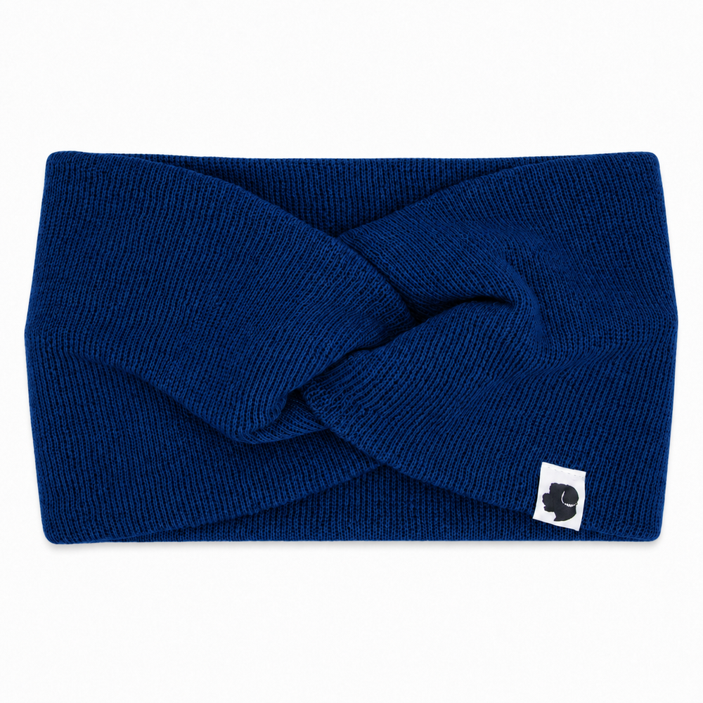 Stirnband Knoten Navy