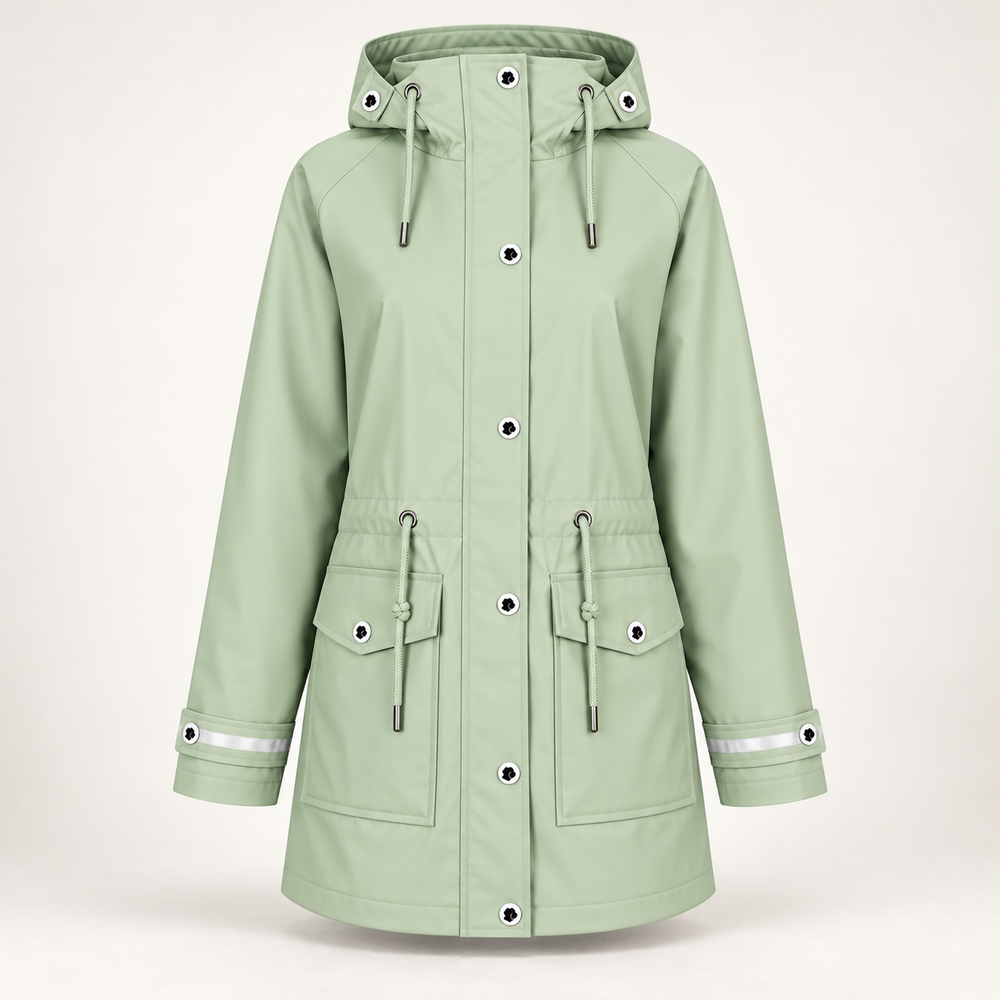 Regenmantel Damen Mint
