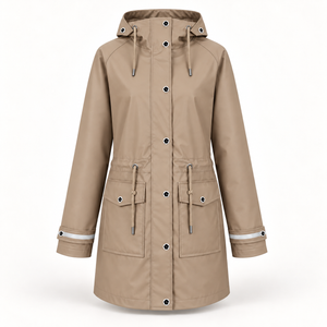 Regenmantel Damen Taupe