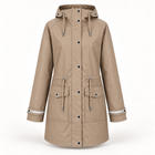 Regenmantel Damen Taupe