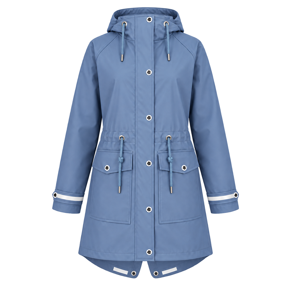 Regenmantel Damen Smoked blue