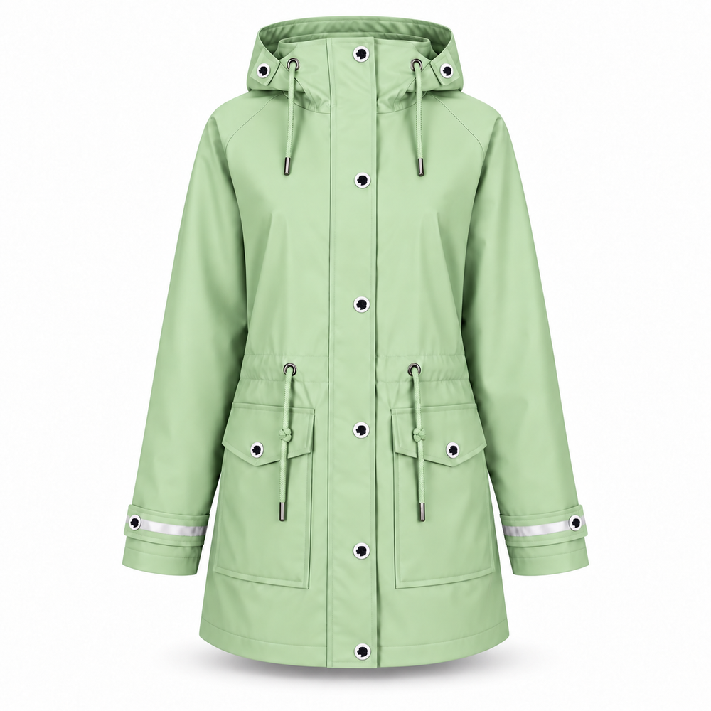 Regenmantel Damen Mint