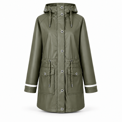 Regenmantel Damen Olive