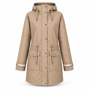Regenmantel Damen Taupe