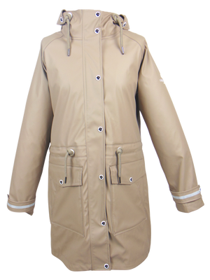 Regenmantel Damen Taupe