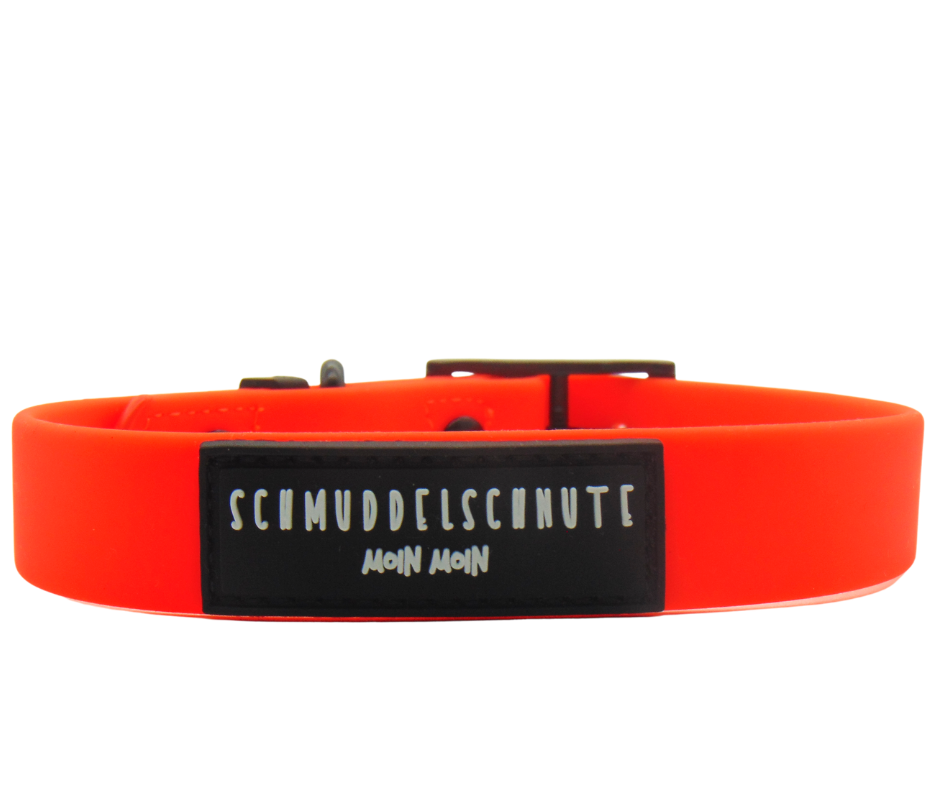 Hundehalsband "Schietwedda" Neon Orange