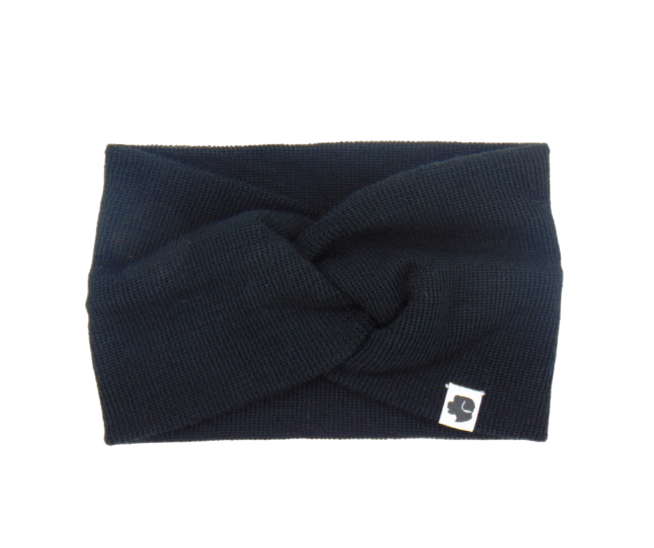 Stirnband Knoten Schwarz