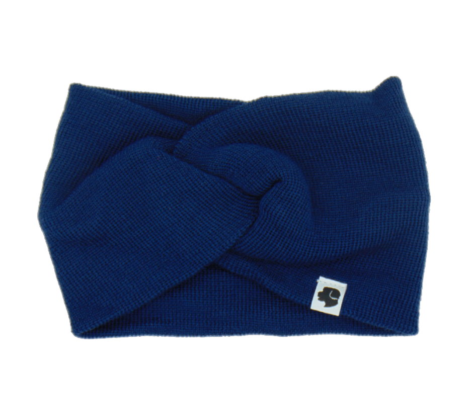 Stirnband Knoten Navy